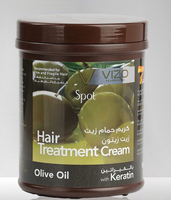 Vizo Spot Hair Treatment Cream Olive Oil With Keratin 1000 Ml