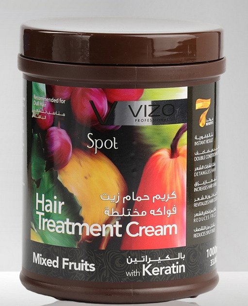 Vizo Spot Hair Treatment Cream Mixed Fruits With Keratin 1000 Ml